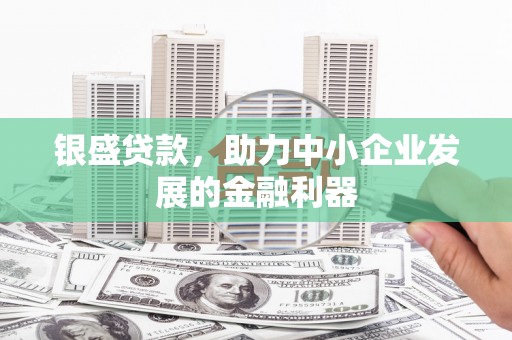 尉犁银盛贷款，助力中小企业发展的金融利器