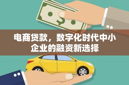 尉犁电商贷款，数字化时代中小企业的融资新选择