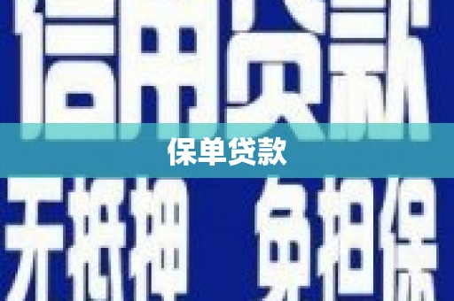 尉犁保单贷款