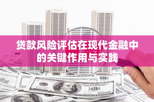 尉犁贷款风险评估在现代金融中的关键作用与实践