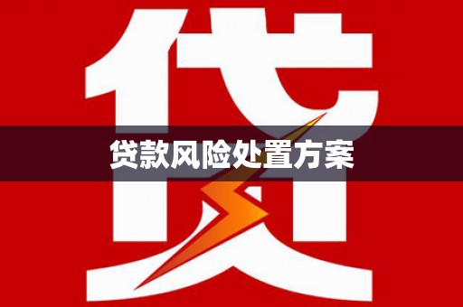 尉犁贷款风险处置方案