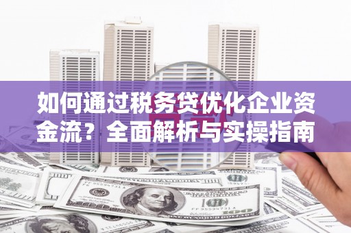 尉犁如何通过税务贷优化企业资金流？全面解析与实操指南