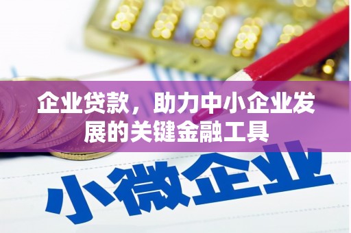 尉犁企业贷款，助力中小企业发展的关键金融工具