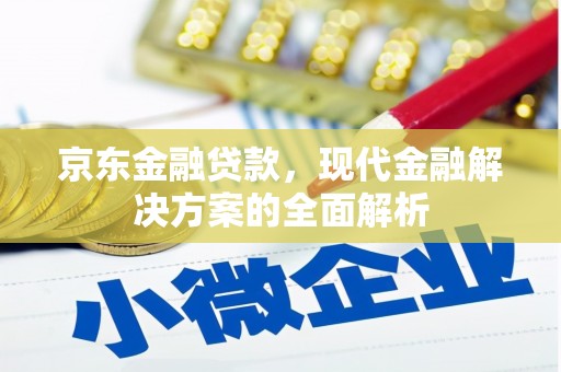 尉犁京东金融贷款，现代金融解决方案的全面解析