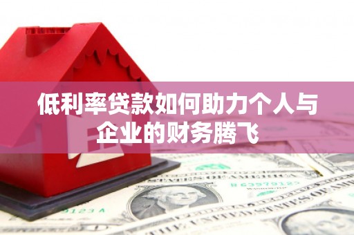 尉犁低利率贷款如何助力个人与企业的财务腾飞