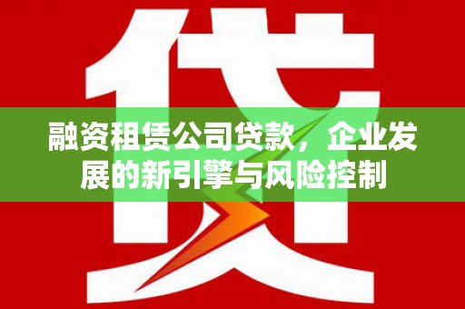 尉犁融资租赁公司贷款，企业发展的新引擎与风险控制