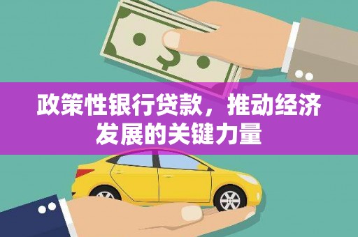 尉犁政策性银行贷款，推动经济发展的关键力量